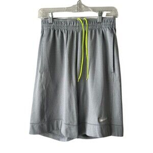 Mens Nike Drawstring Basketball Shorts Gray Small